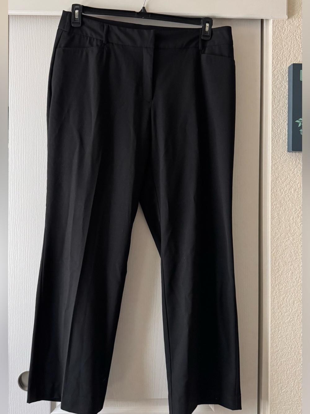 Sag Harbor Black Woman's Dress Pants - Straight Leg